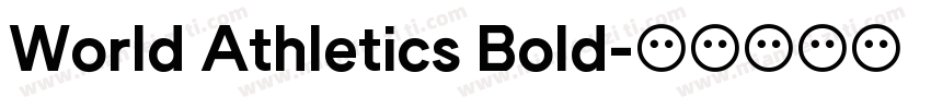 World Athletics Bold字体转换